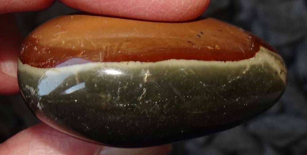 Polychrome Jasper - 3 Polished Pebbles - Madagascar sc749h