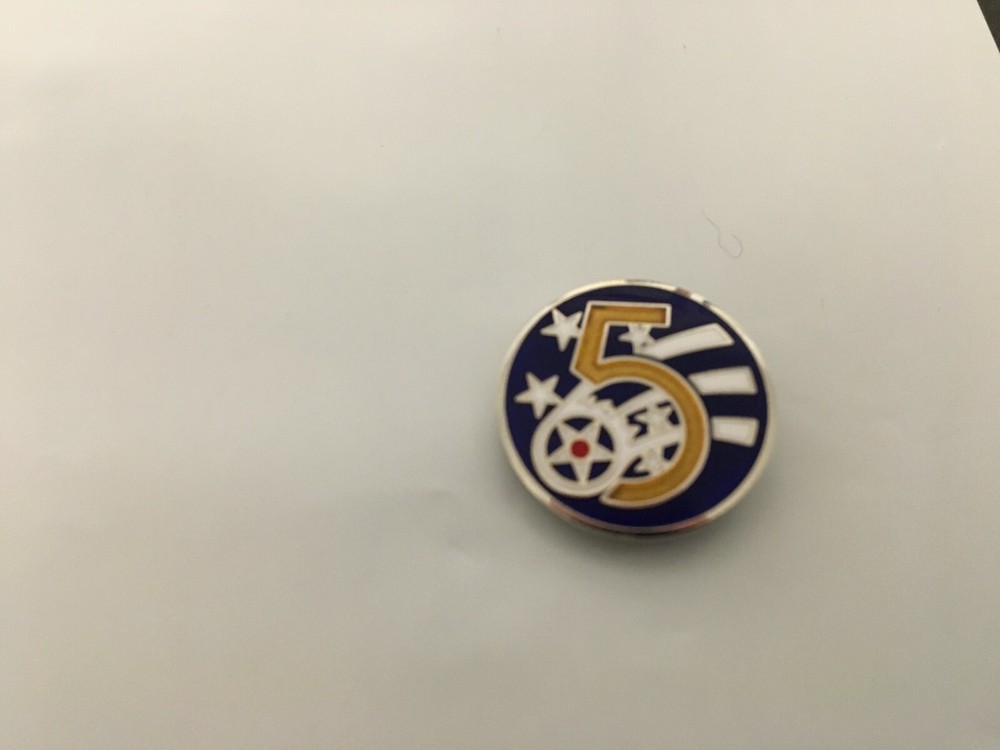 USAF 5TH AIR FORCE HAT PIN MEASURES 3/4 INCHES