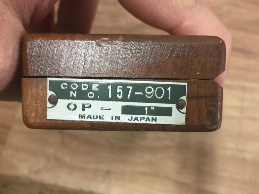 NICE MITUTOYO NO 157 901 / OPTICAL FLAT SET 1 :