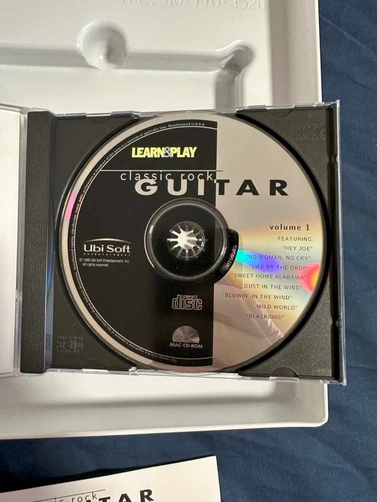 Rare Classic Rock Guitar Volume 1 – Ubisoft Learn & Play Mac CD-ROM (1996)