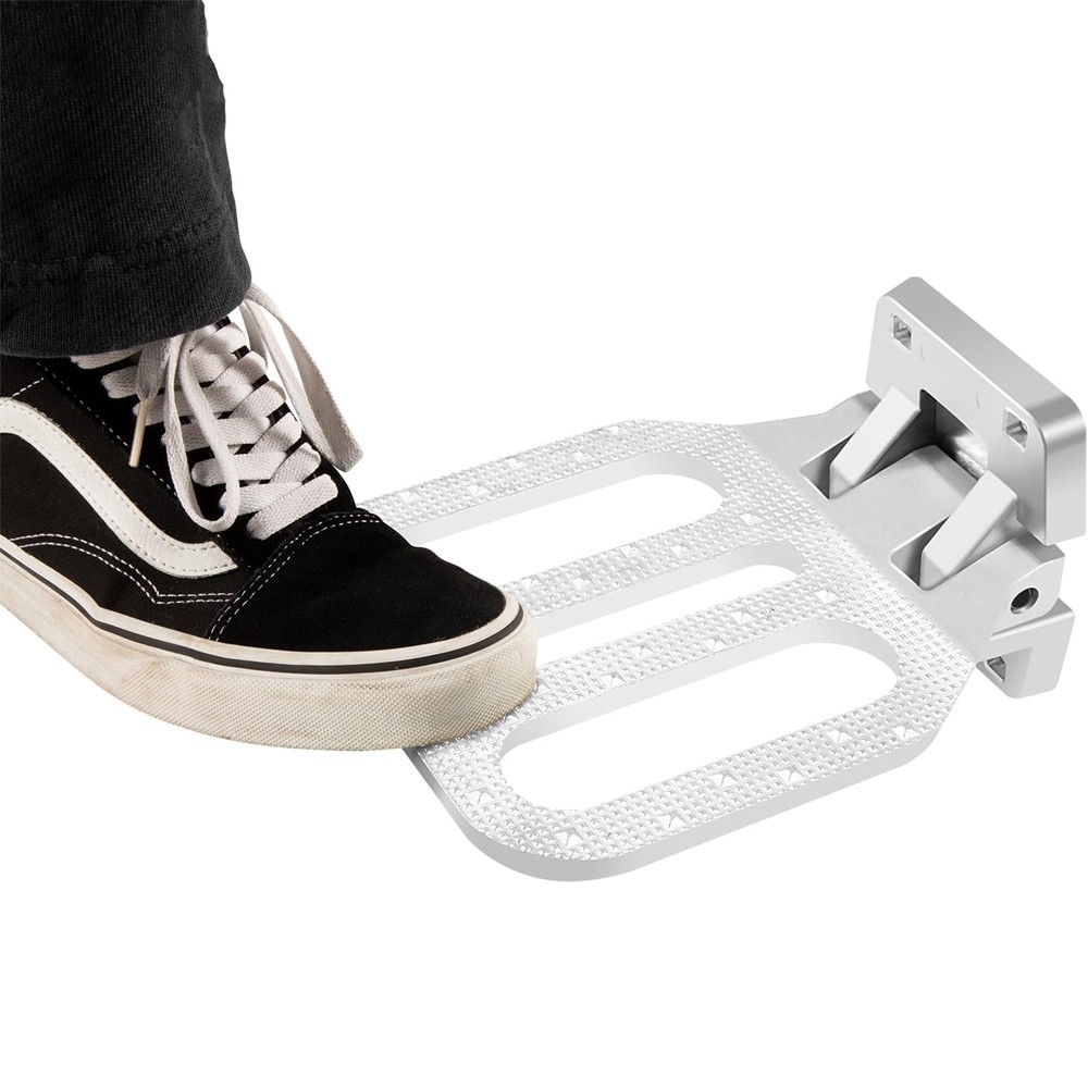 FS2797CH Large Chrome-Plated Folding Step for Trailers, RVs, Buses, Boat, Camper