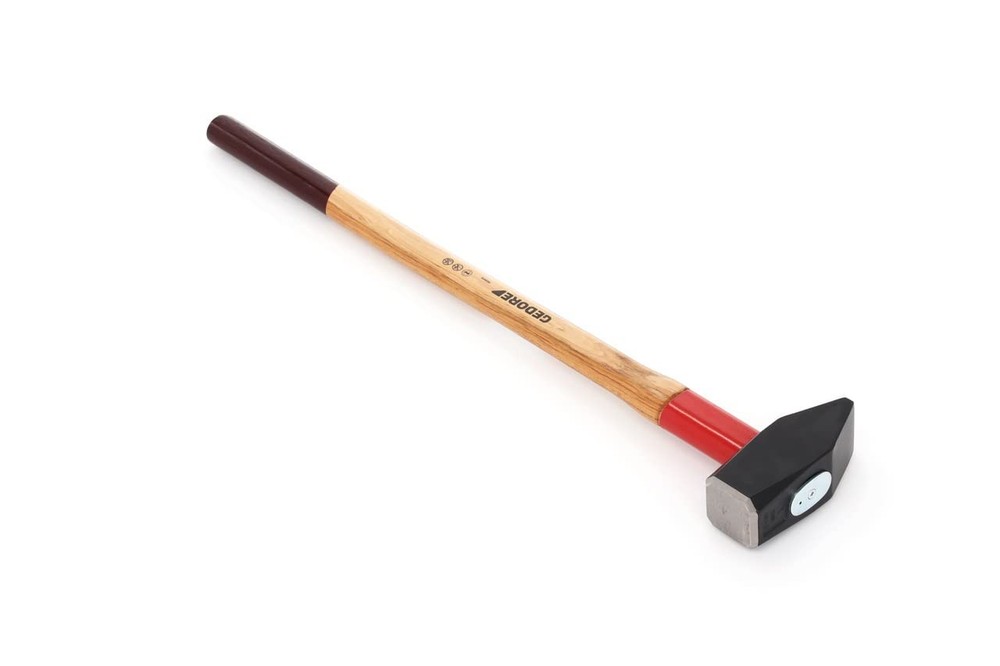 Sledge Hammer, 5 kg, with RED BANDPlus Handle Attachment, Shatterproof Hickoryh...