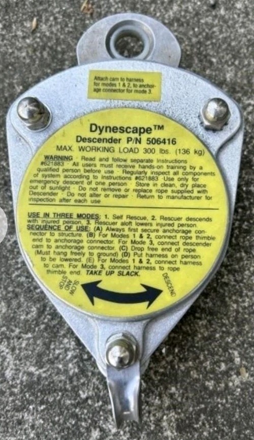Dynescape 621883  Descender Automatic  Lifeline