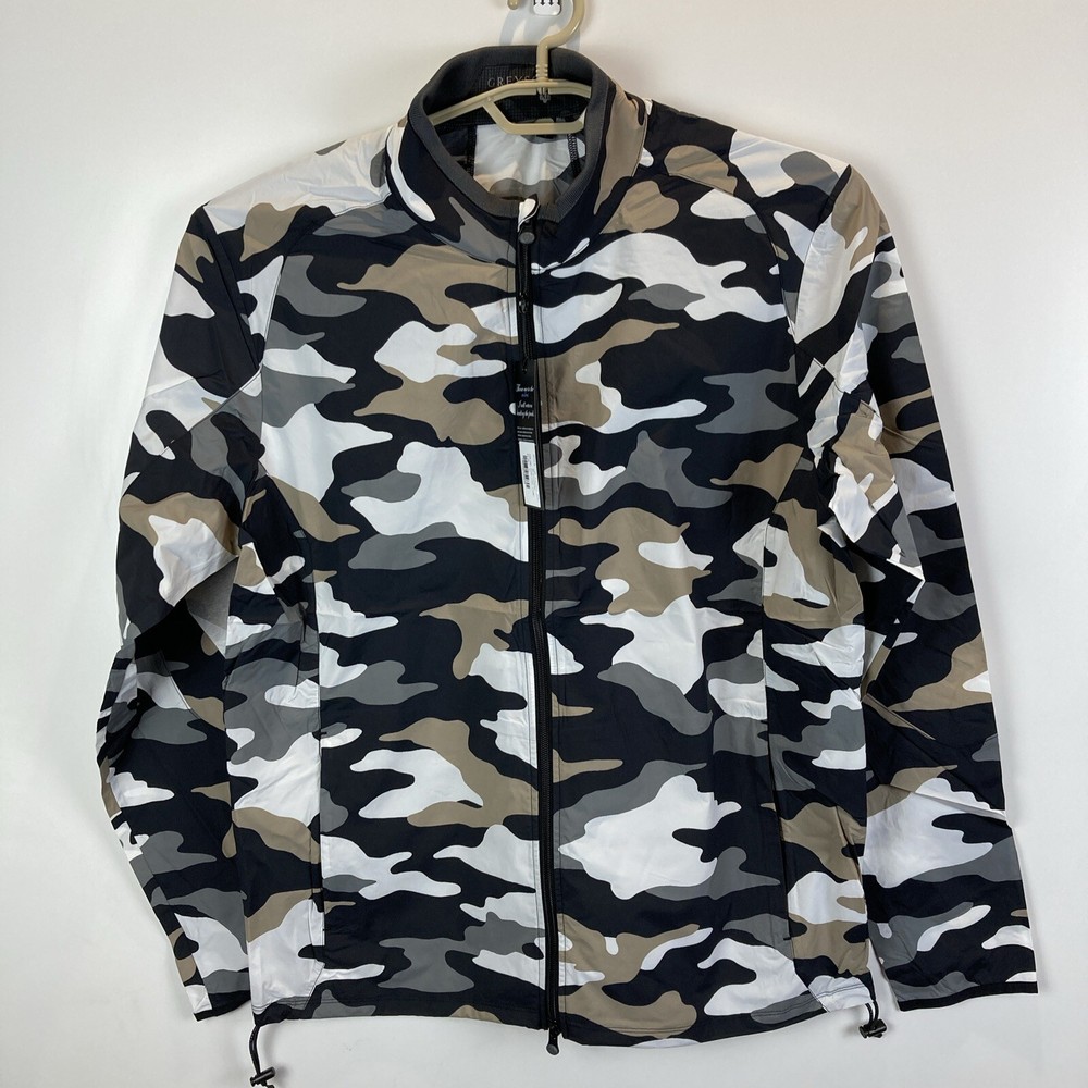 Greyson Golf XL Camo Trailwolf Light Windbreaker Shell Jacket Full Zip Windproof