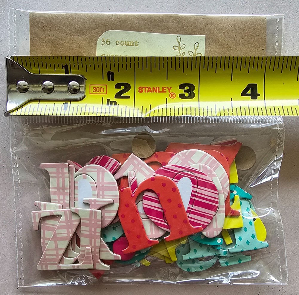 36 Count Alphabet Chipboard Alphabet Scrapbook Decoration