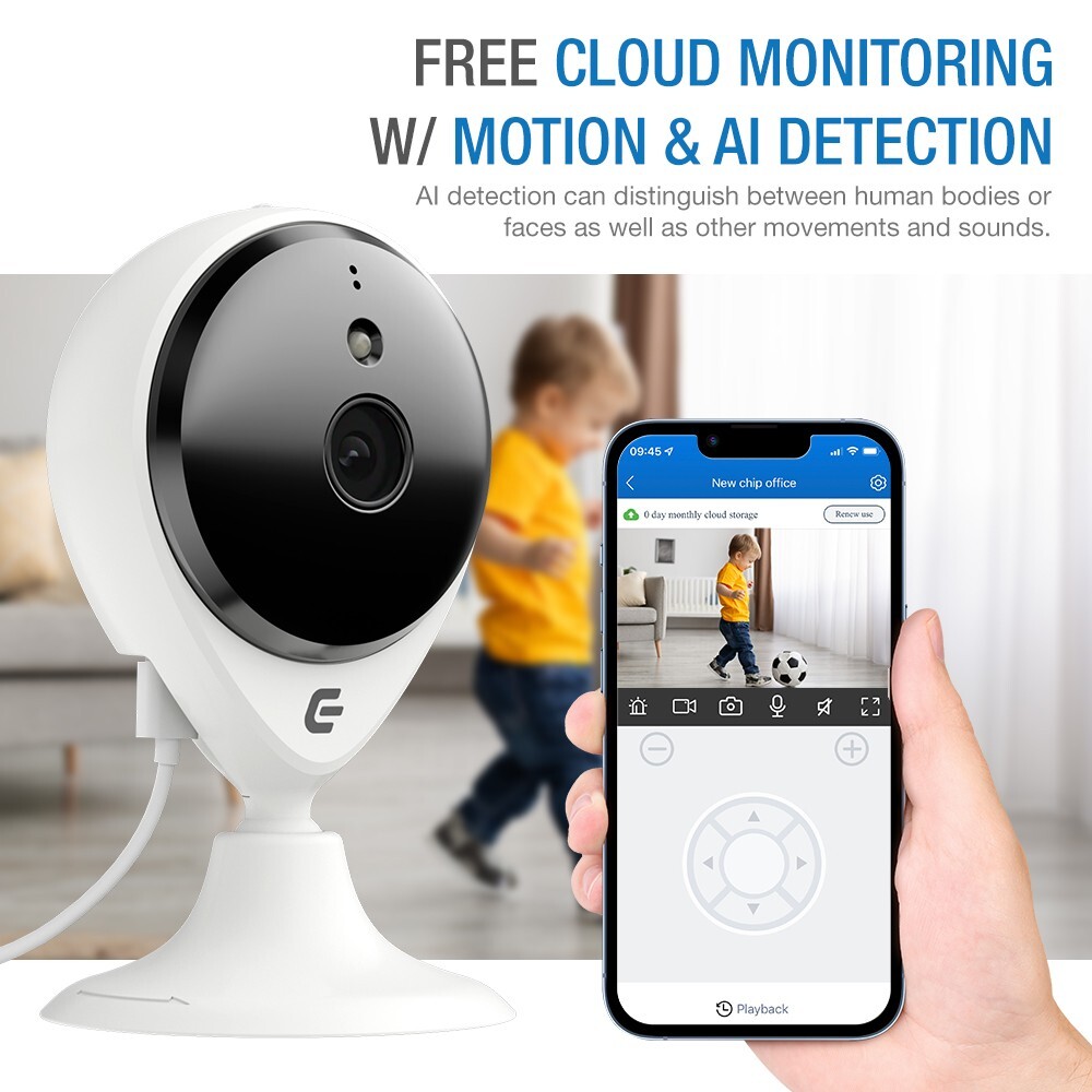 Endliss 2 Pack Security Camera HD Wireless Cam Home & Businness, Night Vision