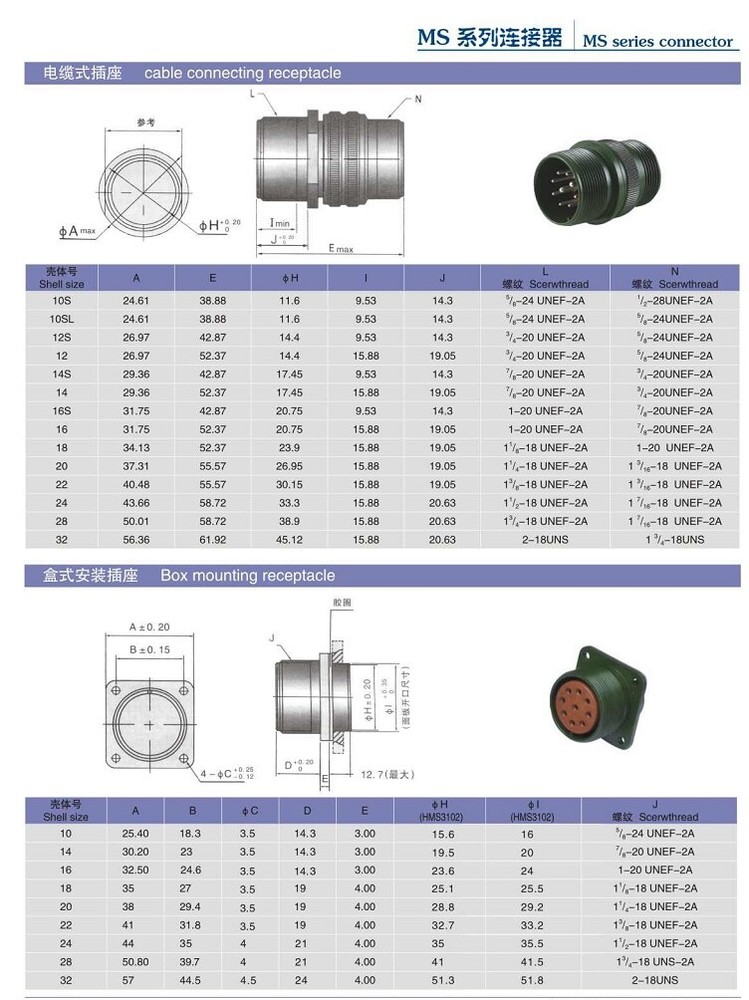 set 90° Encoder plug servo motor connector MS3102A18-12P 3108A18-12S 6-core 6pin