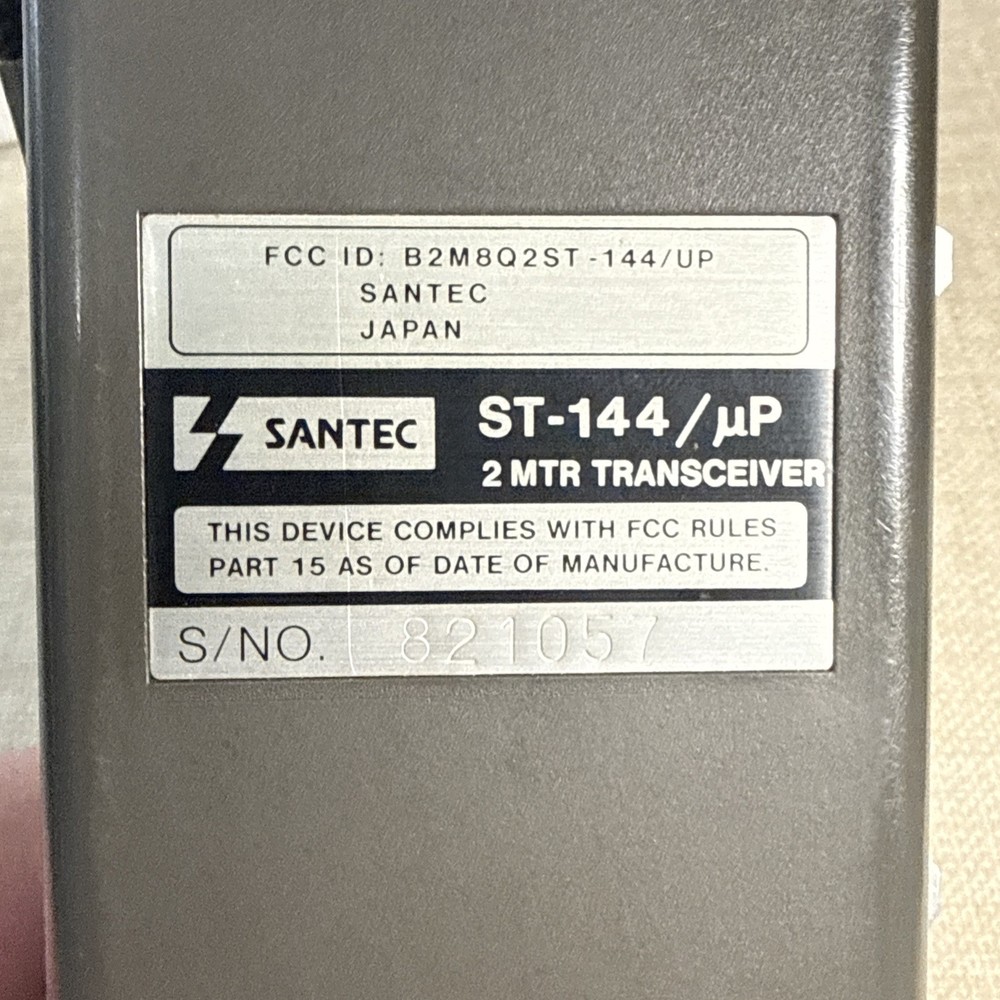 SANTEC ST-144FM VHF 2-Meter HT Ham With Box Read Description