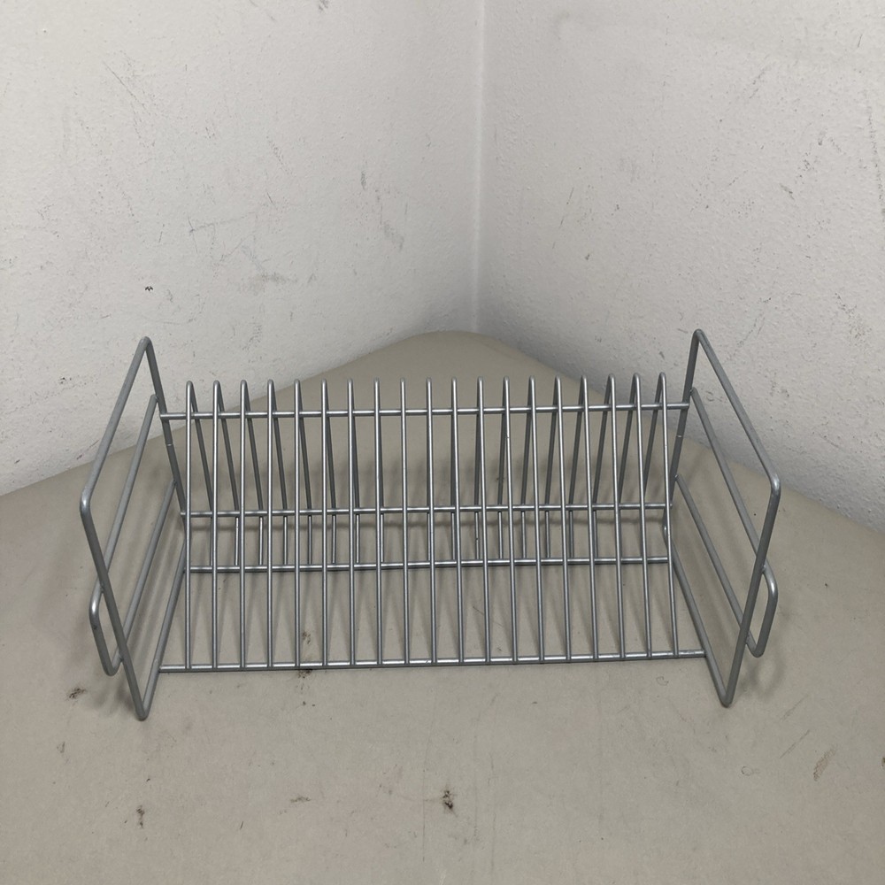 20 CD Storage Stand Holder Compact Stylish Industrial Stackable, Metal Construct