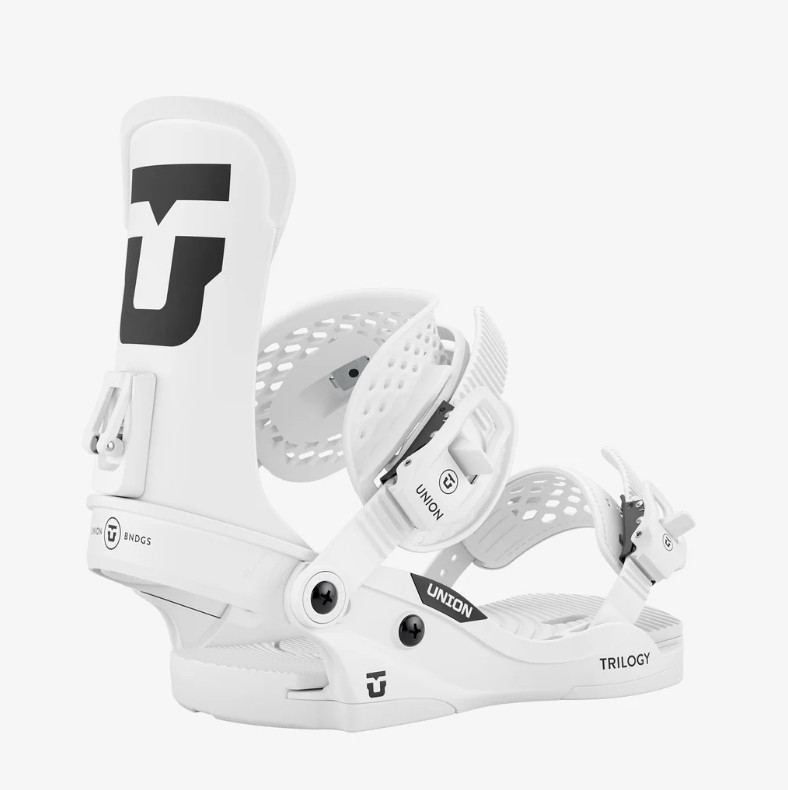 NEW Union Bindings Trilogy Classic Team White Medium