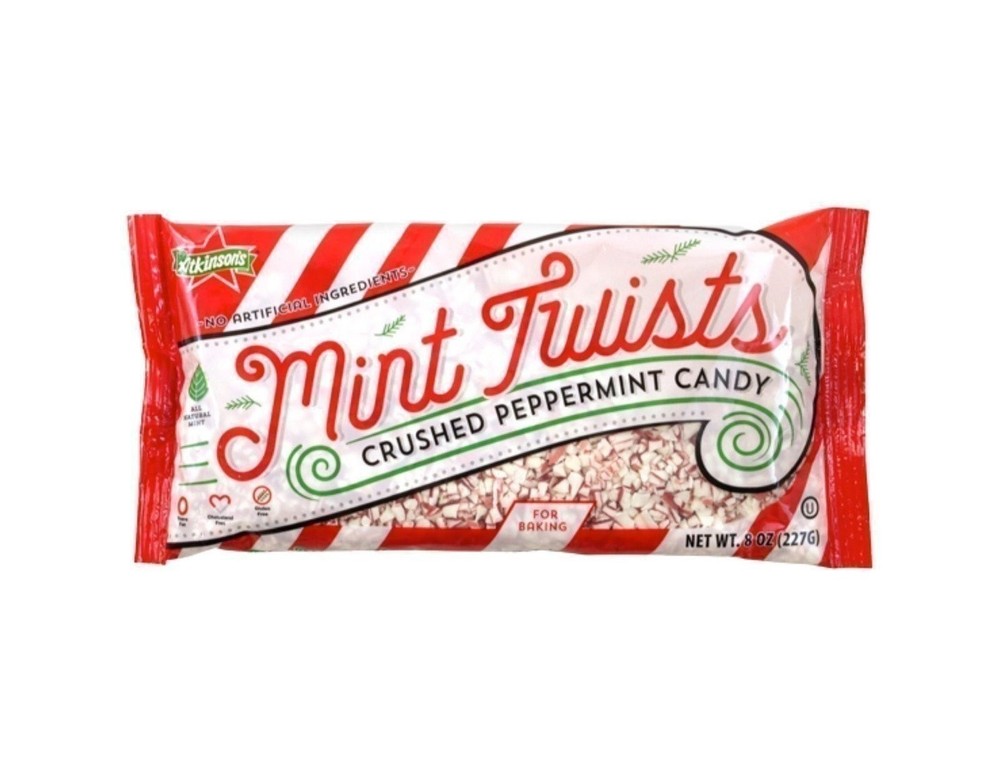 Atkinson's Mint Twists Crushed Peppermint Candy 8 oz