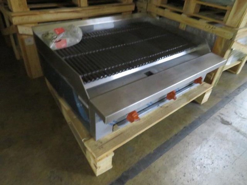 Sierra SRRB-36 Radiant Gas Charbroiler – 36” Commercial Countertop Grill