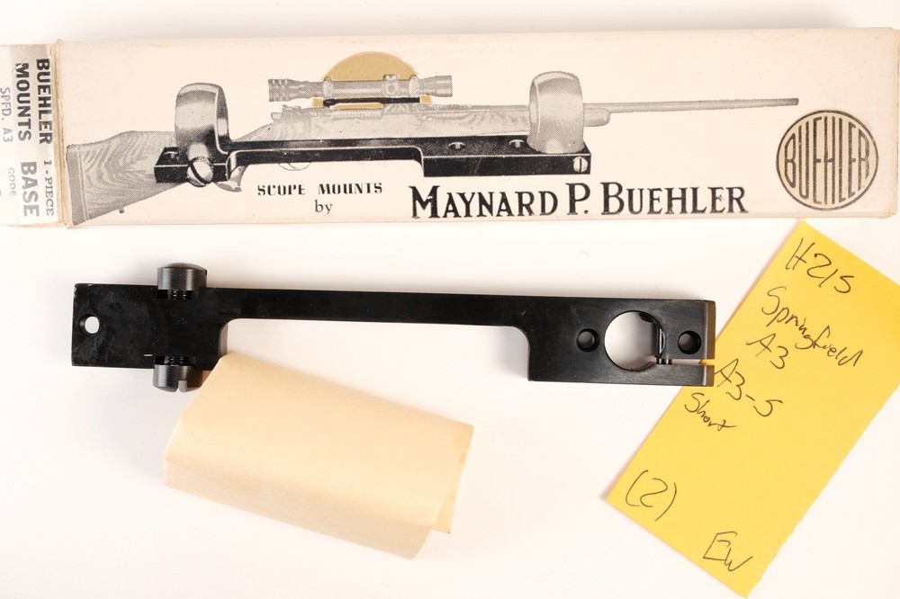 H215 Buehler Scope Mount Base Code A3-S Springfield 1903 A3 Short Base