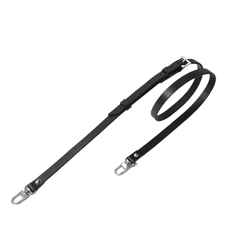 1.5cm Black Real Leather Shoulder Crossbody Replacement Adjustable Bag Strap