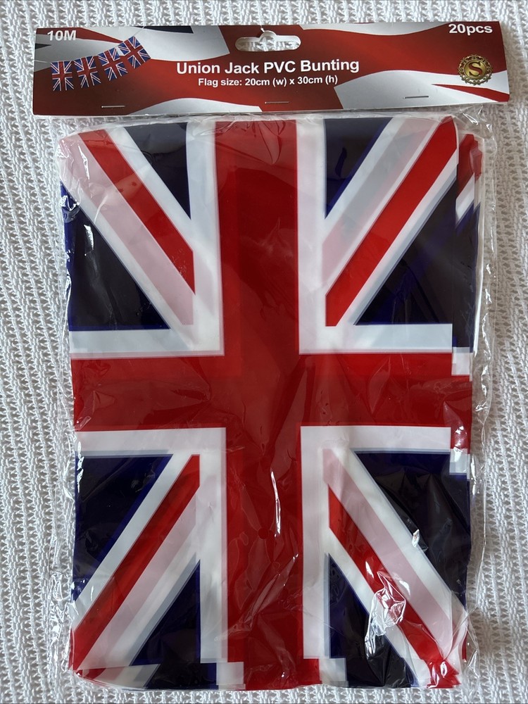 10m Union Jack PVC Bunting