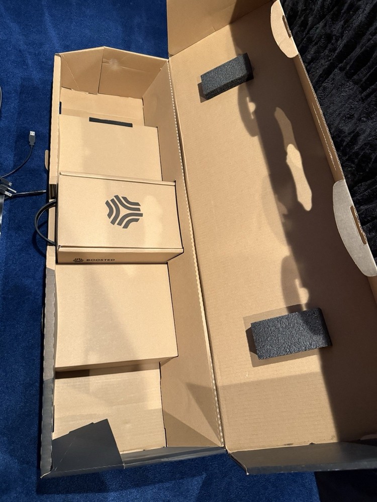 Boosted Stealth Electric Longboard with Remote, Charger, Manual & Box