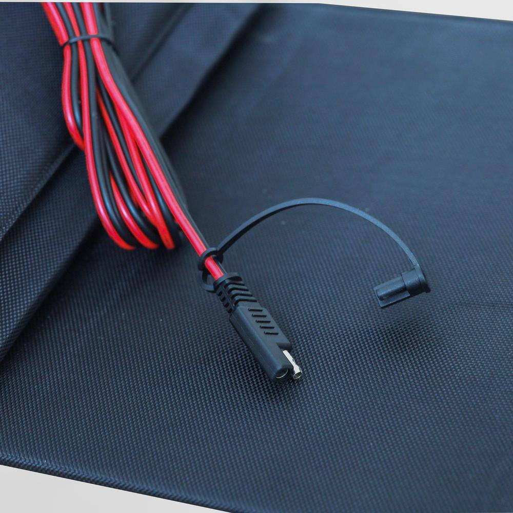 80-Watt Folding Monocrystalline Solar Panel for 12-Volt Charging