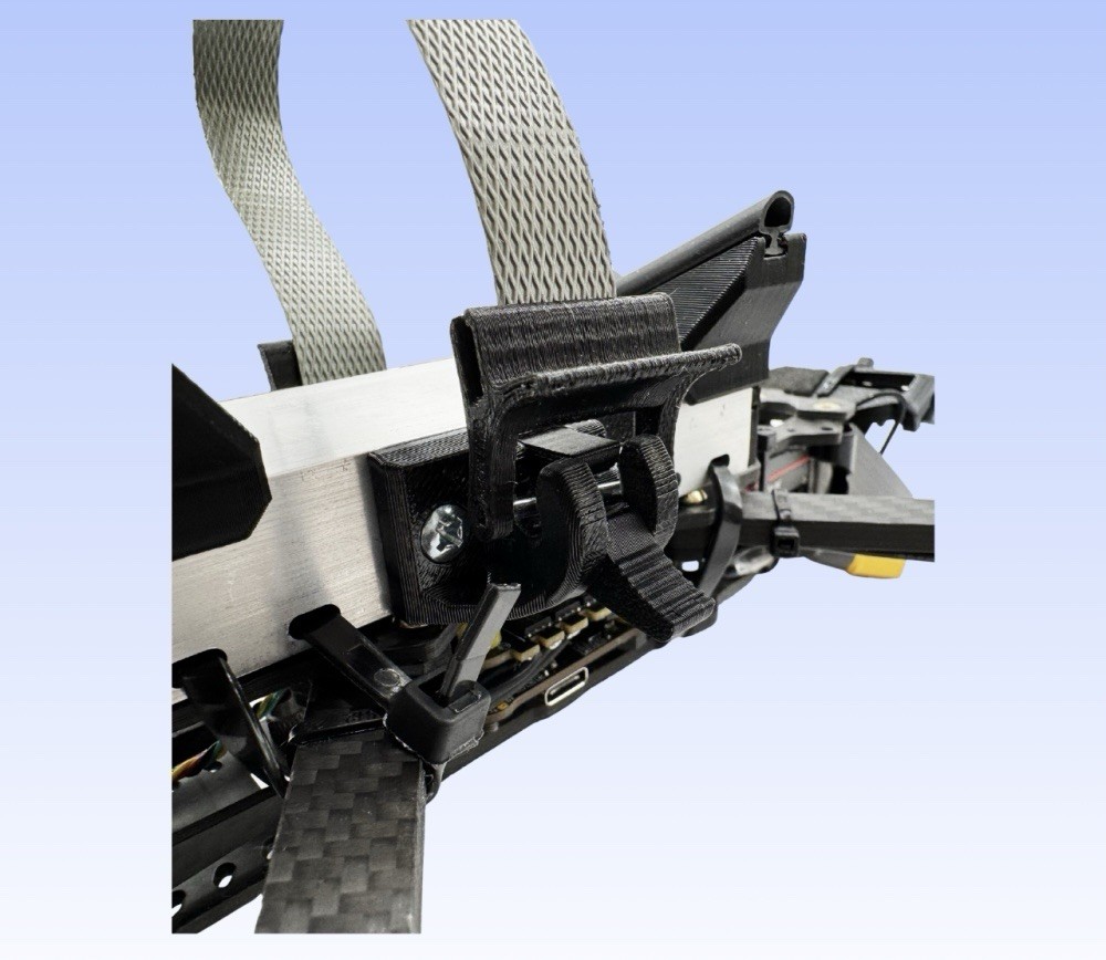 Single Universal FPV Drone Payload Drop System Adjustable Strap Mount