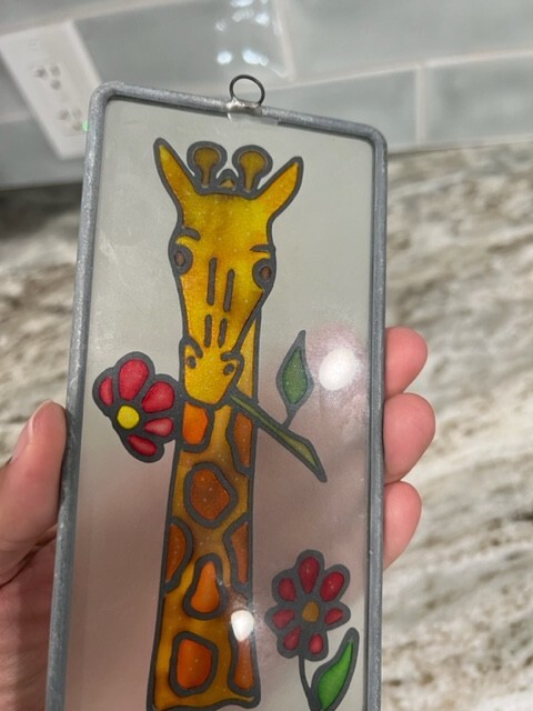 Giraffe Sun Catcher Multi Colored