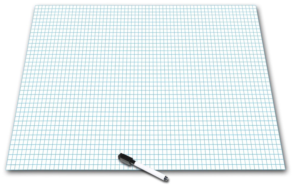 LARGE REUSABLE GRID GRAPH PAPER FOR KITCHEN LANDSCAPE DESIGNS & SCHOOL PROJECTS!