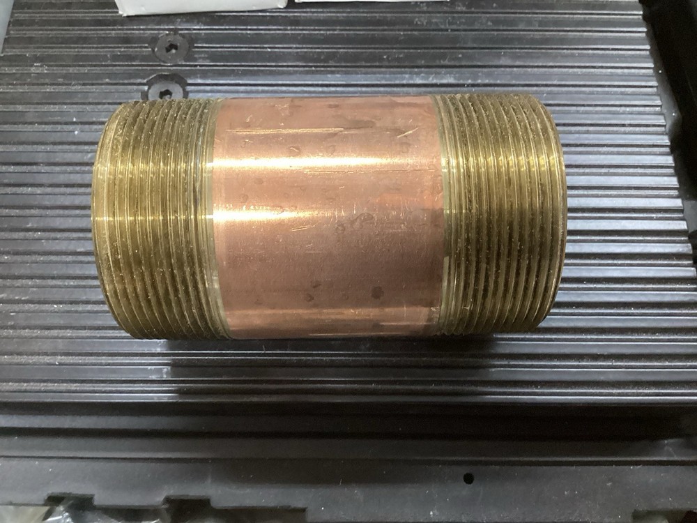2" x 4"  Brass Pipe Nipple  SCH 40