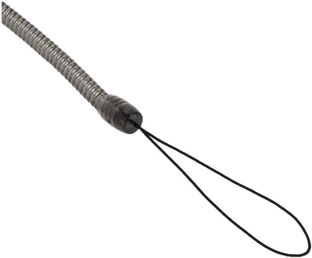 3 COILED CLIP LANYARDS, ELASTOMER W/NYLON