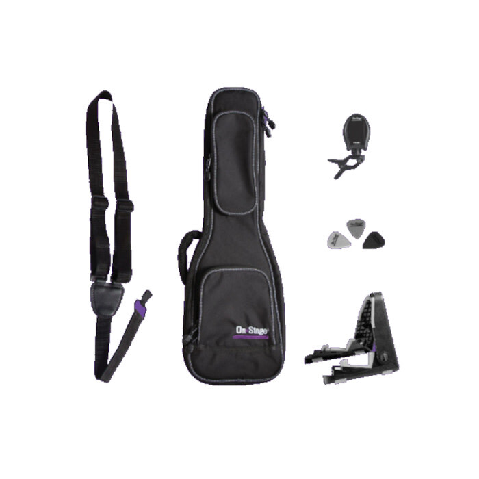 On-Stage UPK3000 Tenor Ukulele Accessory Bundle