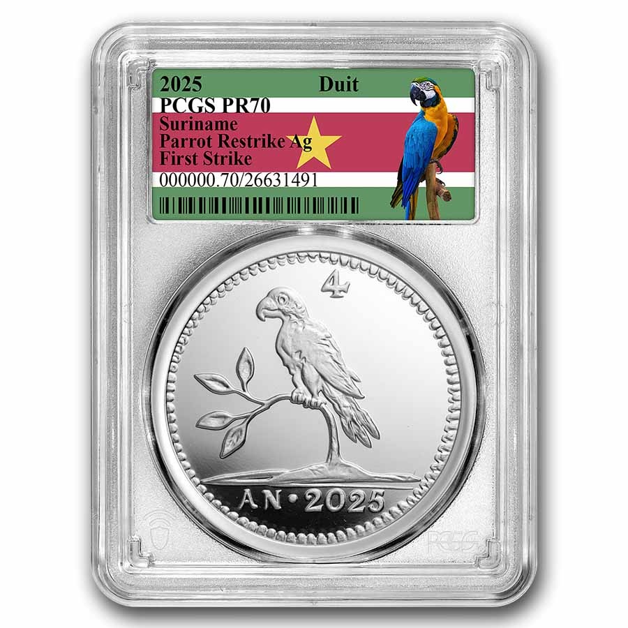 2025 Netherlands 1 oz Silver Parrot Duit PR-70 PCGS (FS)