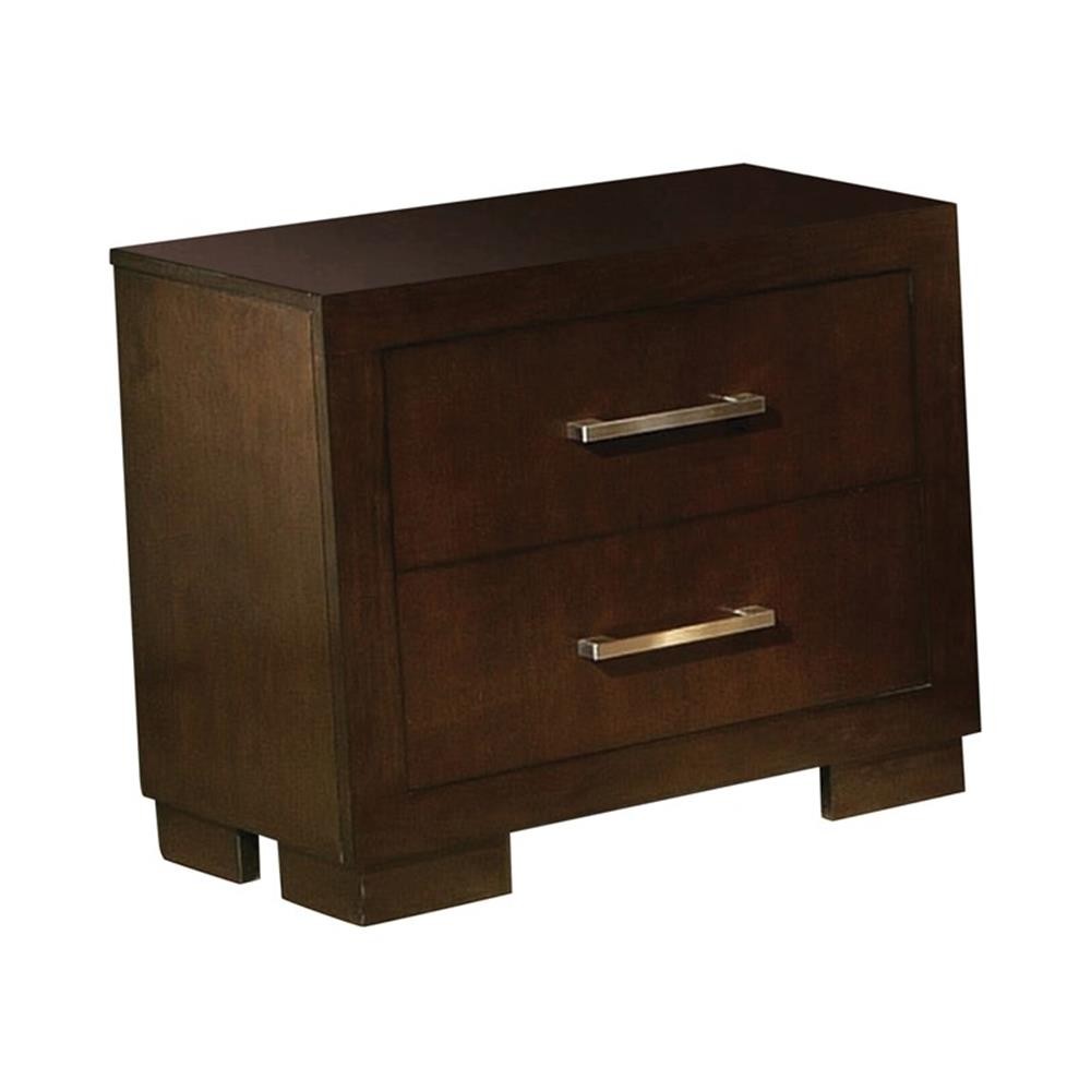 Jessica 5-piece Eastern King LED Bedroom Set Cappuccino