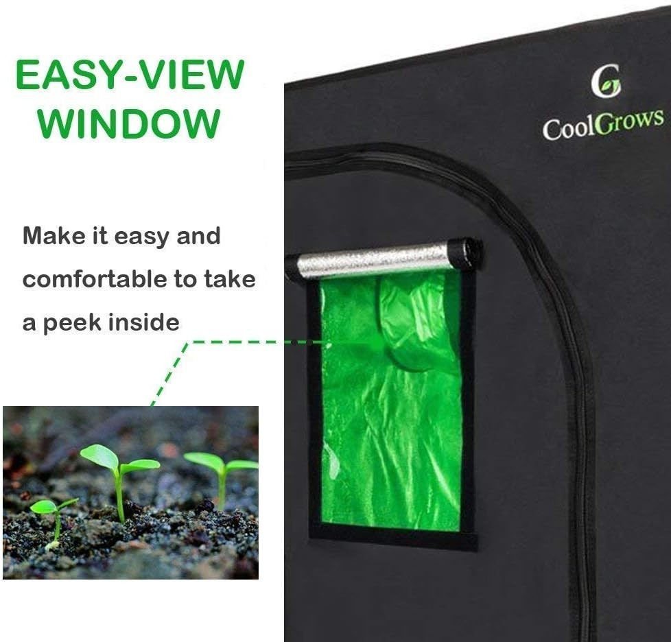 Environmentally Friendly 24'' Hydroponic Grow Tent with 95% Reflective Lining