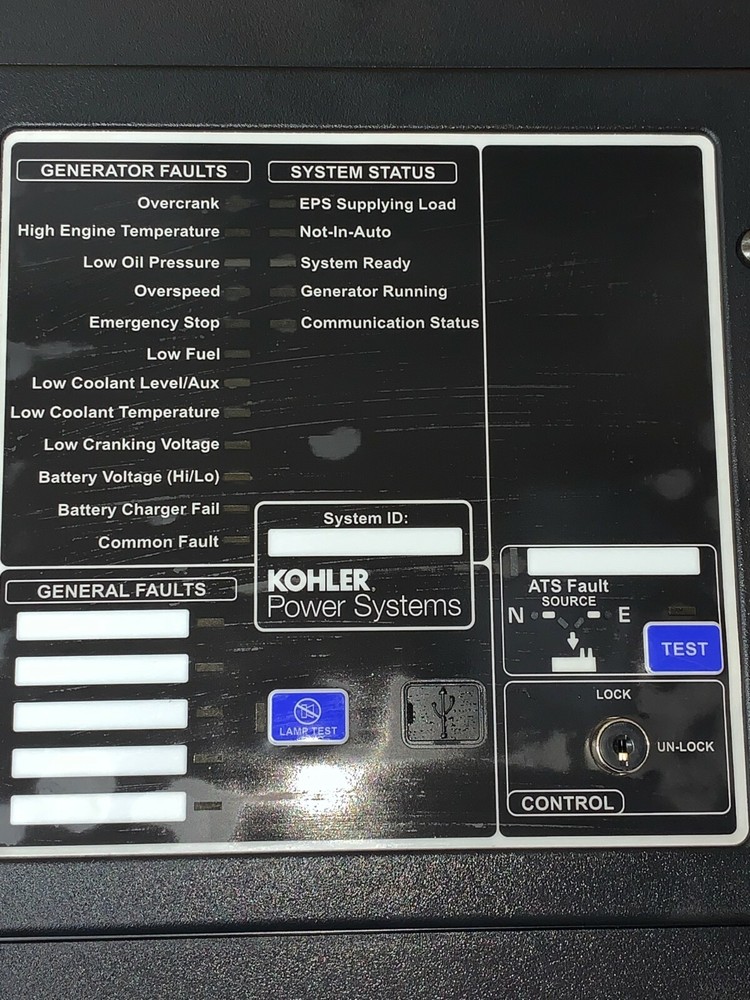 Kohler Power system Generator Control System