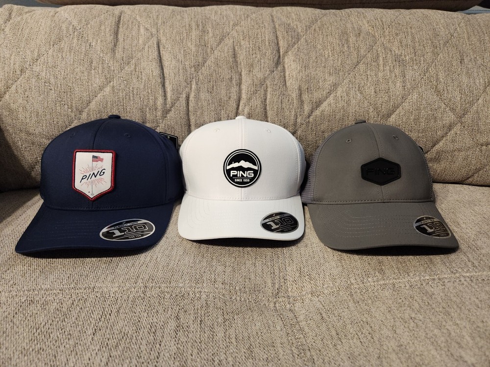 Ping Flexfit Tech 110 Adjustable Golf Cap Choose from Gray/Navy/White New⛳ ⛳⛳👍