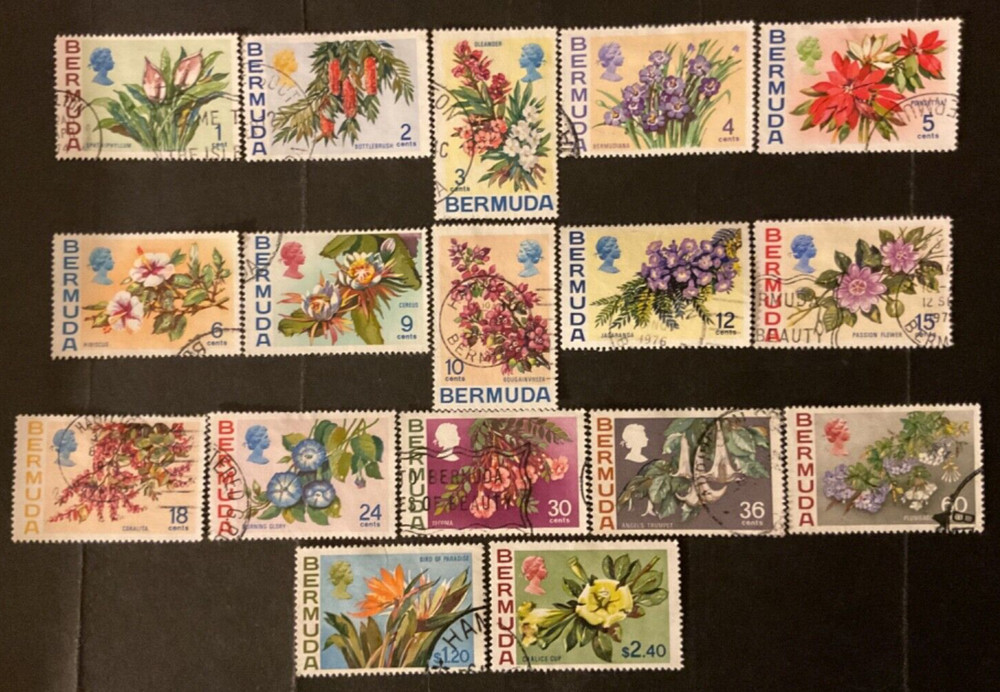 Stamps Bermuda #255-71 used