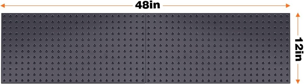 2 Pcs Metal Pegboard Wall Panels Peg Boards Garage Tool Storage