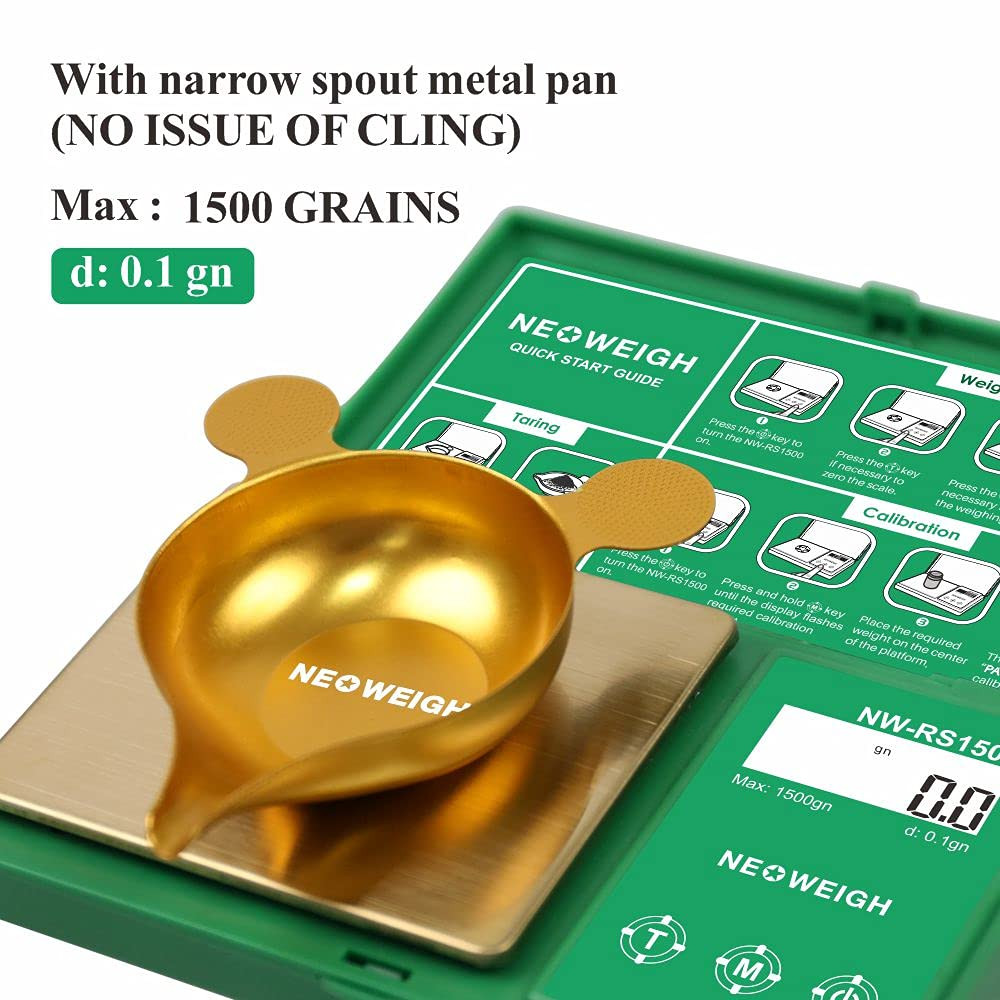 Reloading Scale, Powder Scale for Reloading, 1500 Grains X 0.1 Gn,Digital Powder
