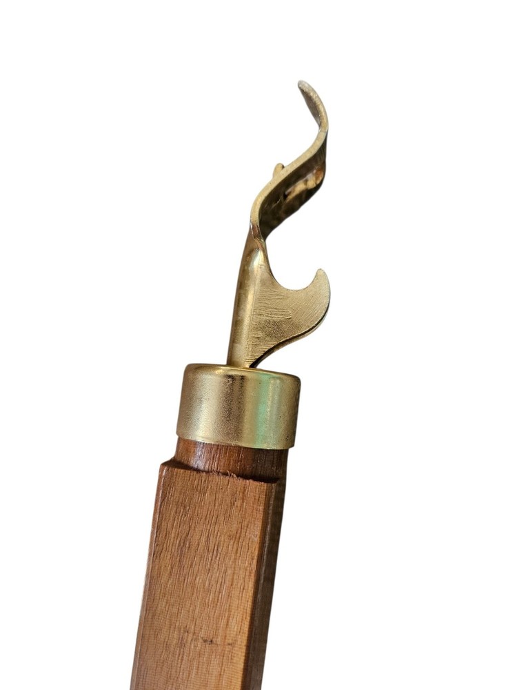 Vintage King Size Bottle Opener Exec U Toy Solid Walnut Large Bar Tool 24"
