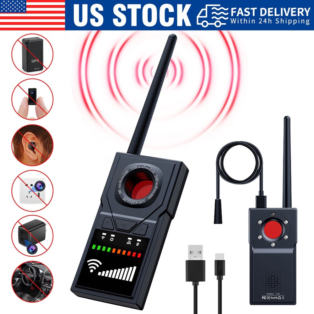 Wireless RF Detector Anti Spy Camera GSM GPS Bug Tracker Finder Scanner Device