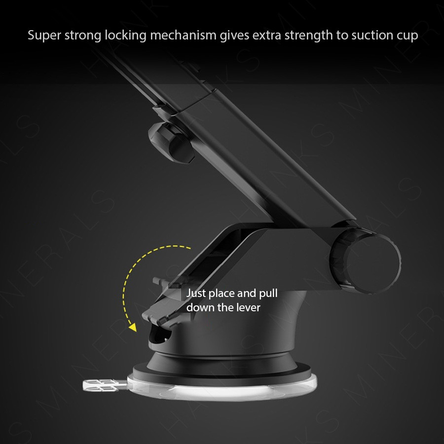 360° Suction Cup Mount Car Cell Phone Holder Stand Windshield Dash Dashboard