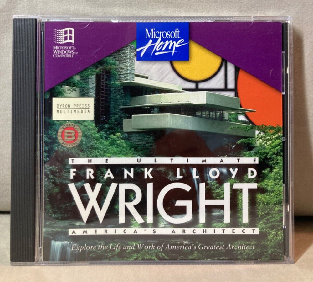 The Ultimate Frank Lloyd Wright CD-ROM Microsoft Home