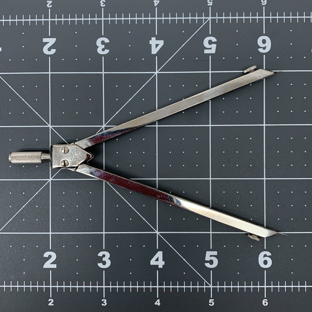 Vintage TACRO INC. GERMANY COMPASS DRAFTING TOOL