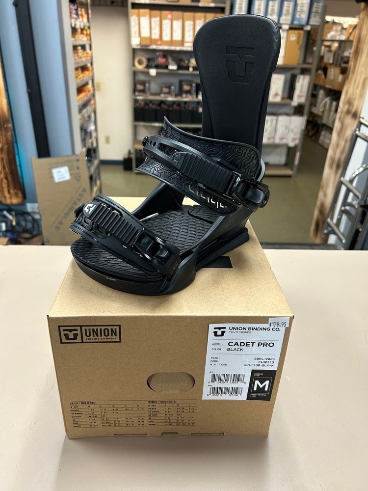 UNION CADET PRO MEDIUM BLACK (24-25) BINDINGS *NEW IN BOX*