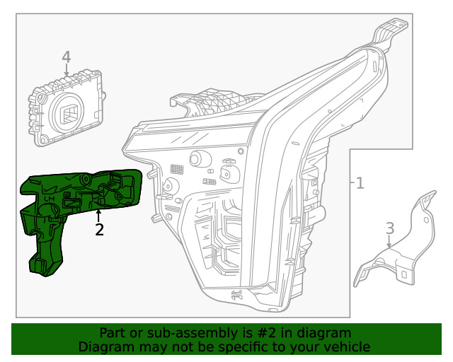 Genuine GM Inner Bracket 84873907