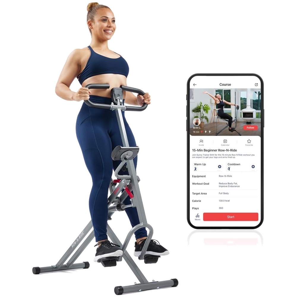Compact Full Body Squat Machine | 330lbs Capacity & Digital Tracking Features