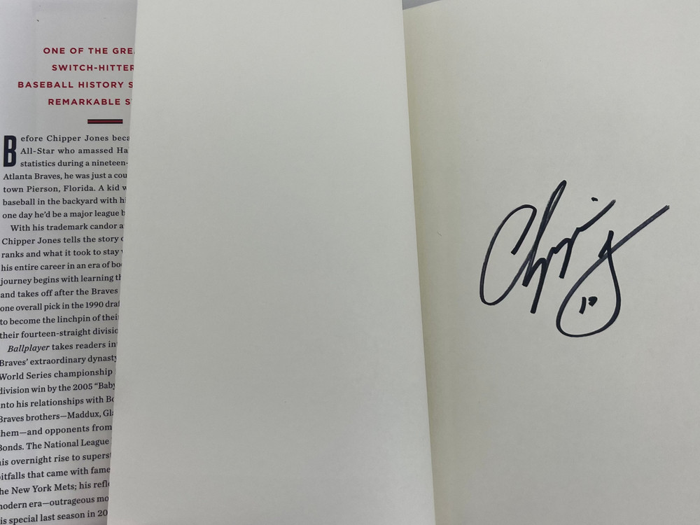 Ballplayer By Chipper Jones Signed Edition