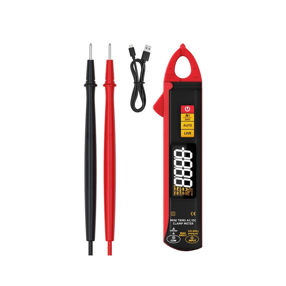 BSIDE UX1 Mini Clamp Meter Digital AC DC Current Voltage Temperature Multimeter