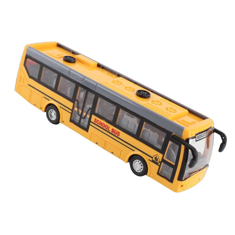 Yellow Remote Control Bus High Simulation All Directions Driving Recharge WT
