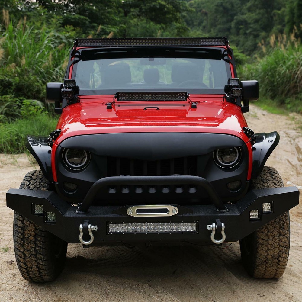 For 2007-2017 Jeep Wrangler JK 2PC double-deck A-Pillar LED Light Mount Bracket