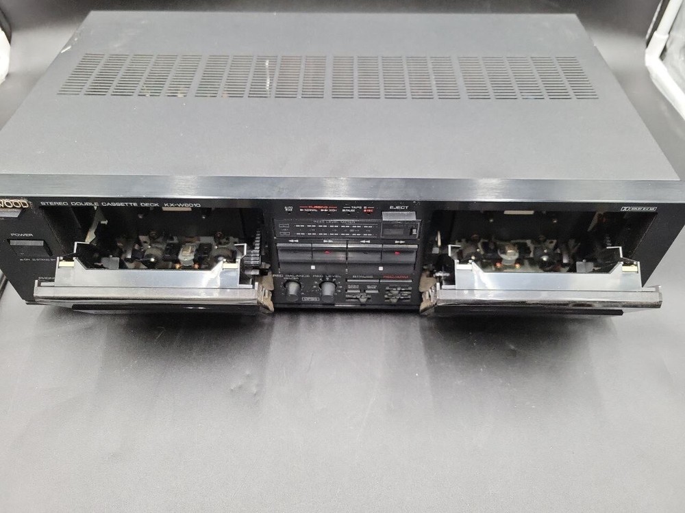 Kenwood Stereo Double Cassette Deck KX-W6010 Auto Reverse
