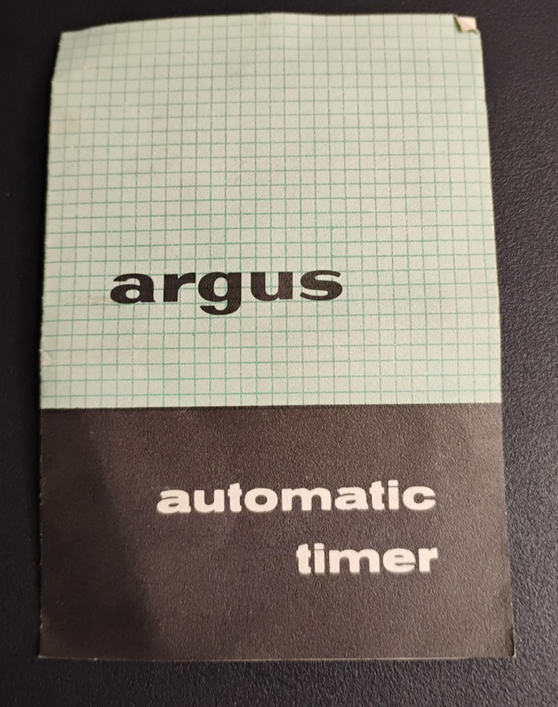 Argus No. 586 Automatic Timer for Model III and V Slide Projectors w/Box & Book