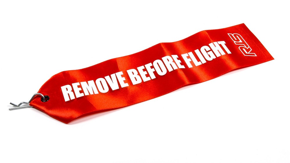 RJS 7001502 Drag Parachute Flag Remove Before Flight Tag